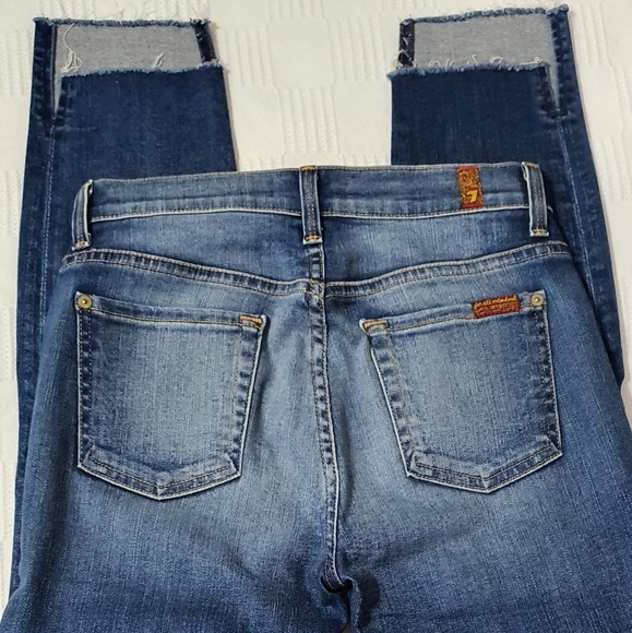 🆕 7 for all Mankind Skinny Stet Jeans. Like New! - Picture 10 of 16